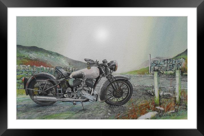 ....if you don't slow down..... Framed Mounted Print by John Lowerson