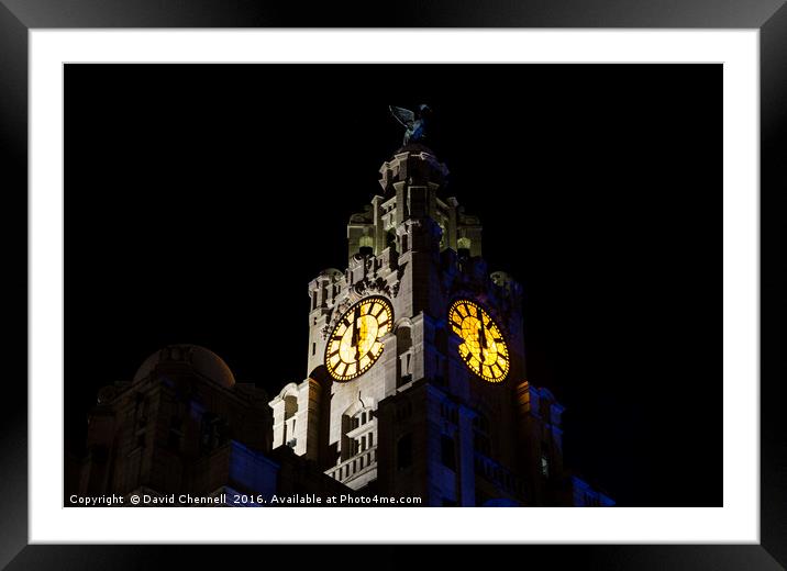 Royal Liver Building Framed Mounted Print by David Chennell