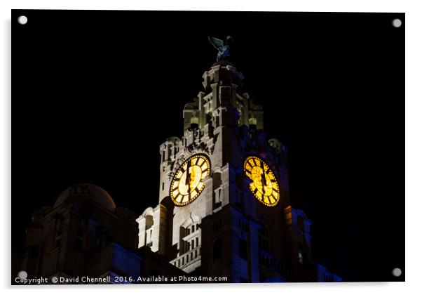 Royal Liver Building Acrylic by David Chennell