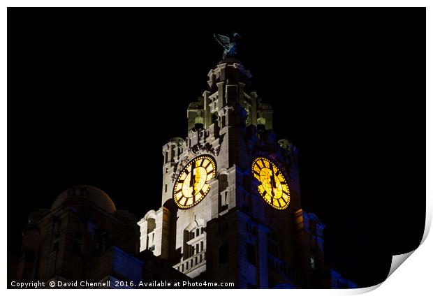 Royal Liver Building Print by David Chennell