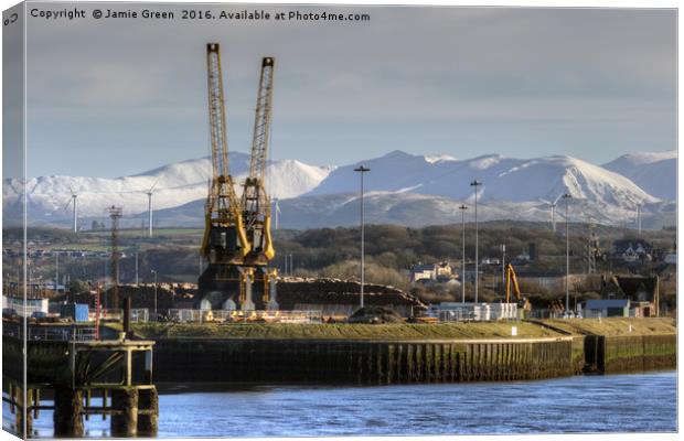 The Heart Of Workington Canvas Print by Jamie Green