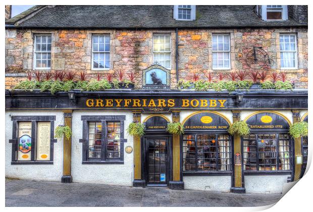 Greyfriars Bobby Pub Edinburgh Print by David Pyatt