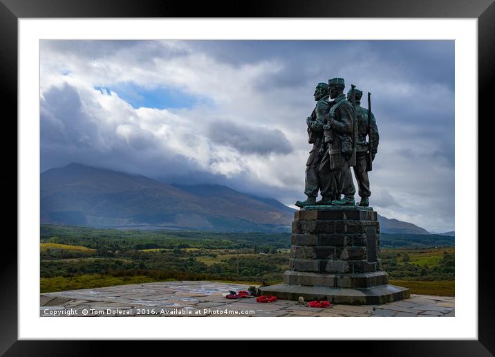 Commando Memorial at Speen Bridge Framed Mounted Print by Tom Dolezal