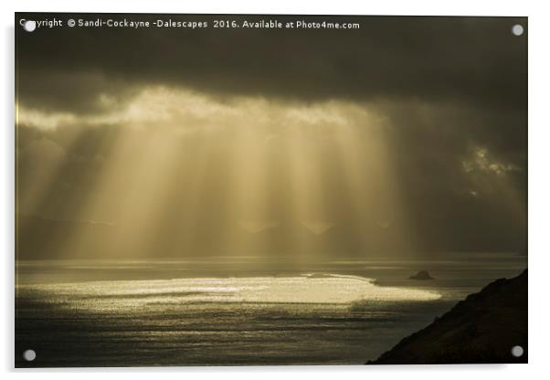 Sun Rays in The Isle Of Skye Acrylic by Sandi-Cockayne ADPS