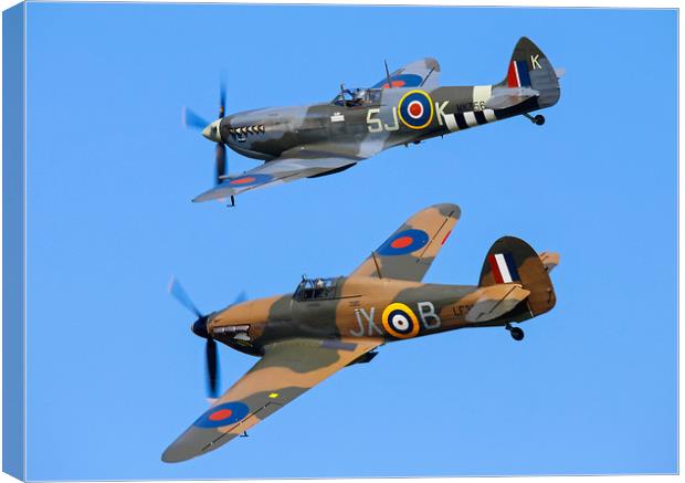 Battle of Britain pair Canvas Print by Stephen Wright