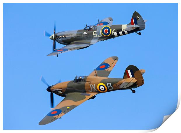 Battle of Britain pair Print by Stephen Wright