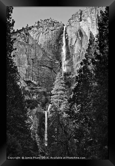 Yosemite Falls Framed Print by Jamie Pham