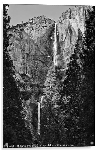 Yosemite Falls Acrylic by Jamie Pham