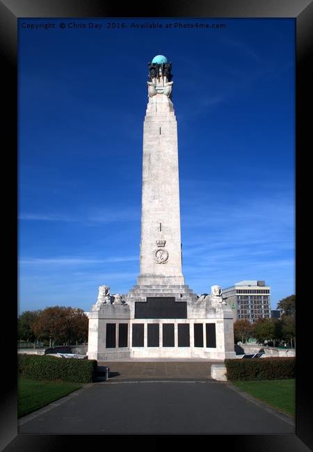 Naval Memorial Plymouth Framed Print by Chris Day