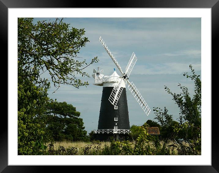 Burnham Windmill Framed Mounted Print by David French