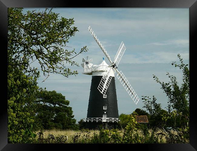 Burnham Windmill Framed Print by David French