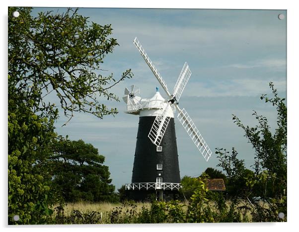 Burnham Windmill Acrylic by David French