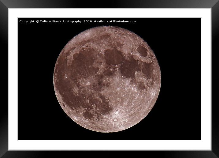 Supermoon Framed Mounted Print by Colin Williams Photography