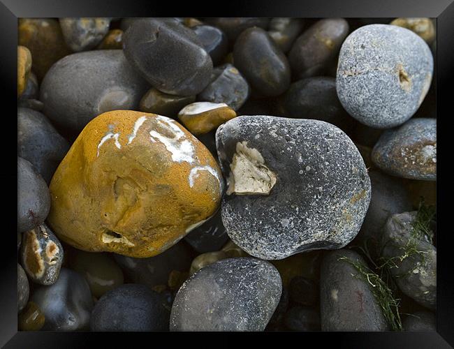 Pebbles Framed Print by David French