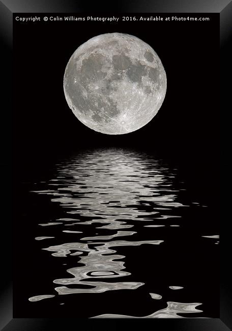 Rising Supermoon 1 Framed Print by Colin Williams Photography