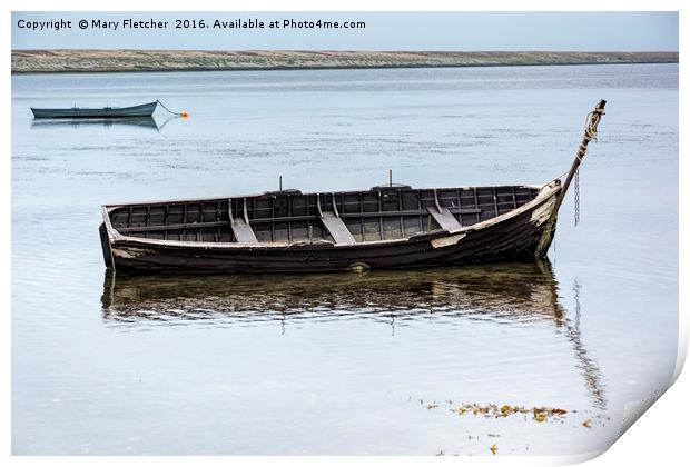 East Fleet fishing boat Print by Mary Fletcher