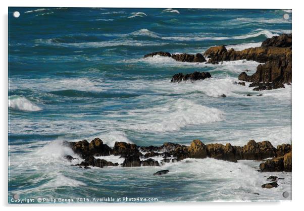 Rocky Sea's Acrylic by Philip Gough