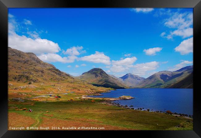 Wast Water lake in The Lake District Framed Print by Philip Gough