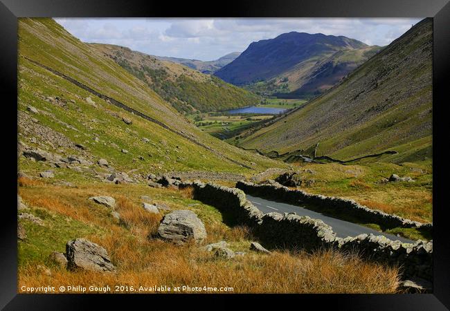 Road to the Lakes Framed Print by Philip Gough