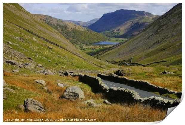 Road to the Lakes Print by Philip Gough