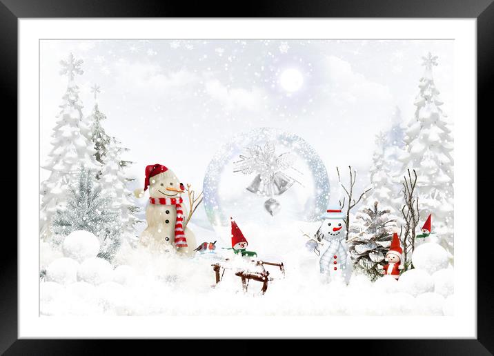 Christmas fairy tale Framed Mounted Print by Dagmar Giers