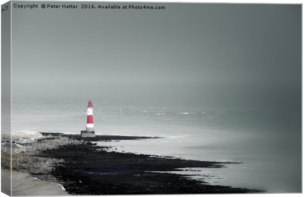 Beachy Head Lighthouse Canvas Print by Peter Hatter