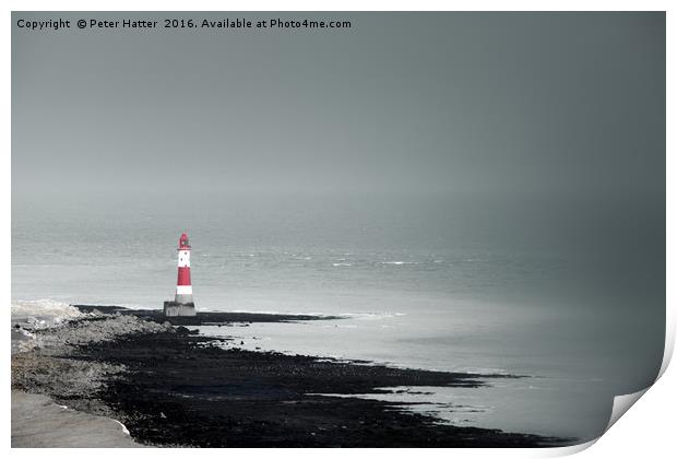 Beachy Head Lighthouse Print by Peter Hatter