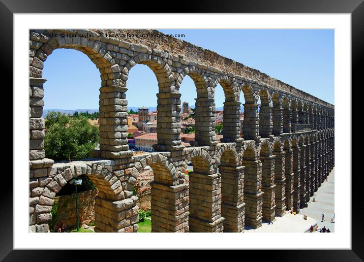 Aqueduct in Segovia Framed Mounted Print by Igor Krylov