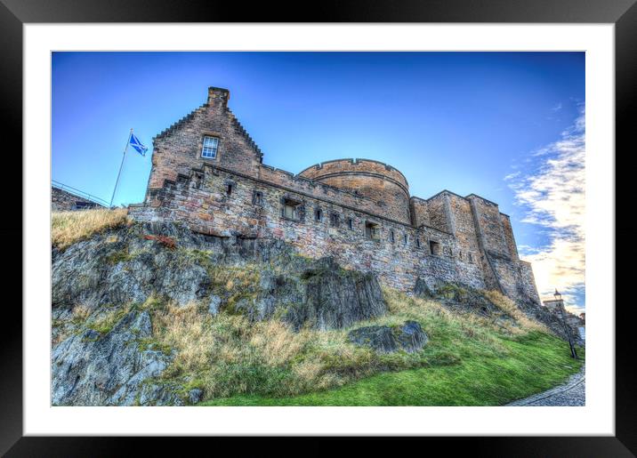 Edinburgh Castle Framed Mounted Print by David Pyatt