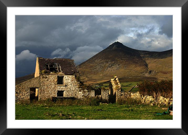 derelict in the Mournes Framed Mounted Print by David McFarland