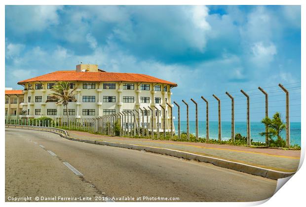 Eclectic Style Building Natal Brazil Print by Daniel Ferreira-Leite