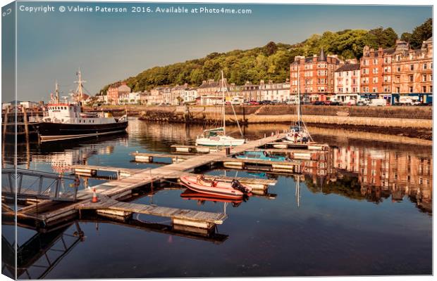 Rothesay Harbour Canvas Print by Valerie Paterson