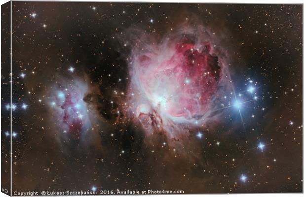 Deep space: Orion Nebula (Messier M42) Canvas Print by Łukasz Szczepański