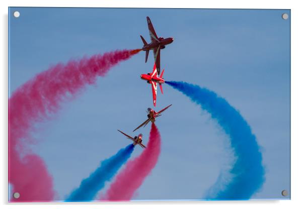 Red  Arrows break a different perspective Acrylic by Oxon Images
