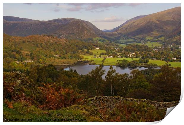 Grasmere from High Close.                          Print by Kleve 