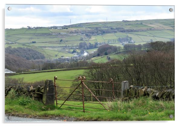 Farm gate  Acrylic by chris smith