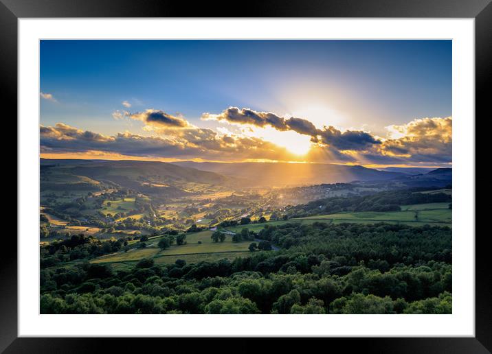 Peak District  Framed Mounted Print by chris smith