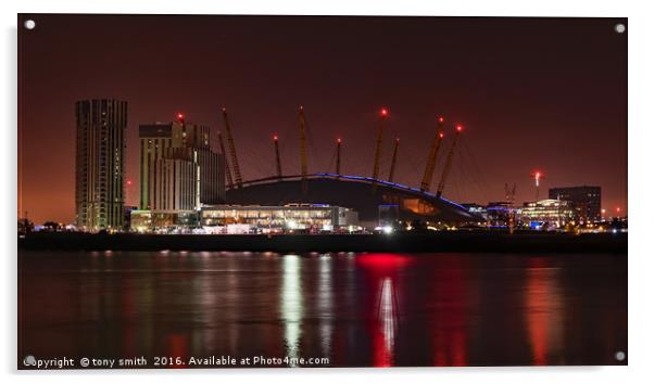 O2 Arena (Millenium Dome) London  Acrylic by tony smith