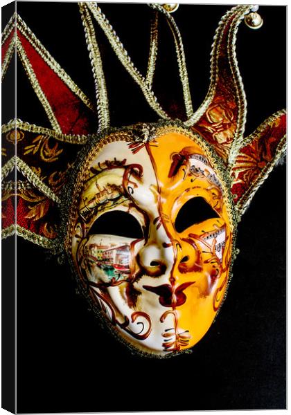 Venetian Mask 2 Canvas Print by Steve Purnell