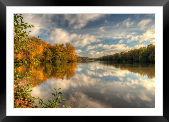 Looking down the Lake Framed Mounted Print by Bob Barnes