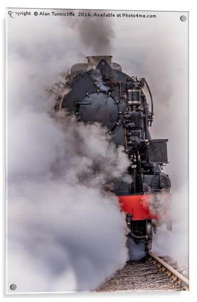 At full steam Acrylic by Alan Tunnicliffe