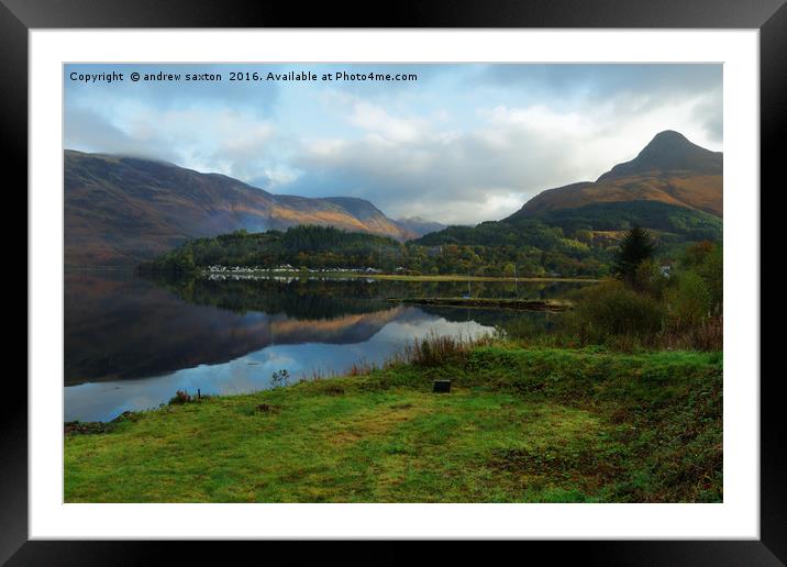 CLOUD CLEARING Framed Mounted Print by andrew saxton