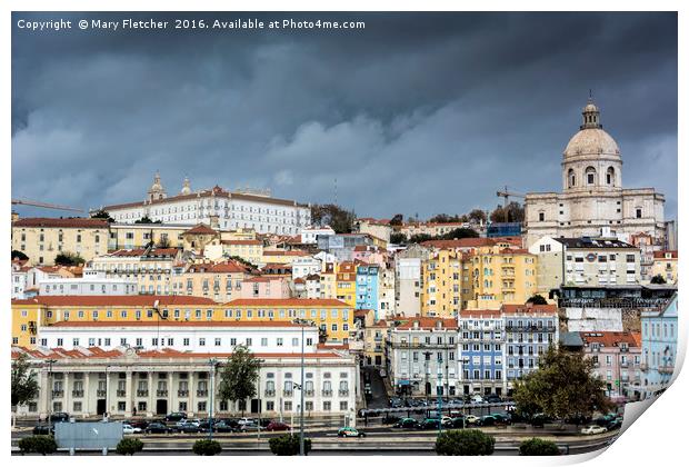 Lisbon, Portugal. Print by Mary Fletcher