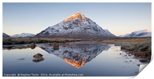 First Light in Glencoe Print by Stephen Taylor