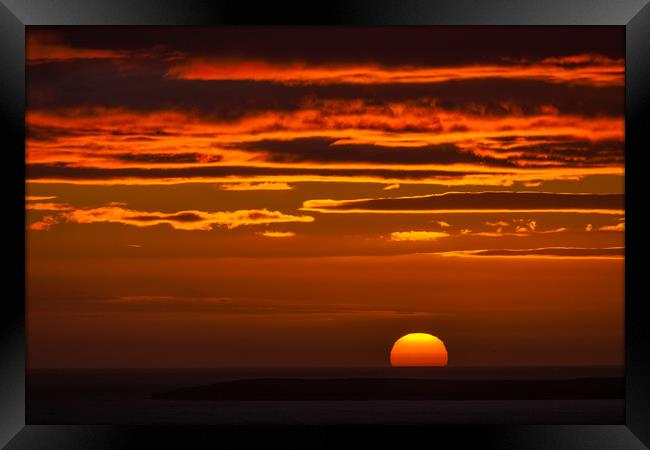 Sunset at John O´Groats Framed Print by Thomas Schaeffer