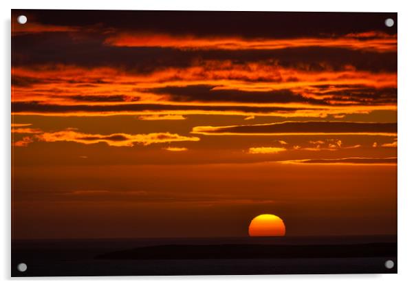 Sunset at John O´Groats Acrylic by Thomas Schaeffer