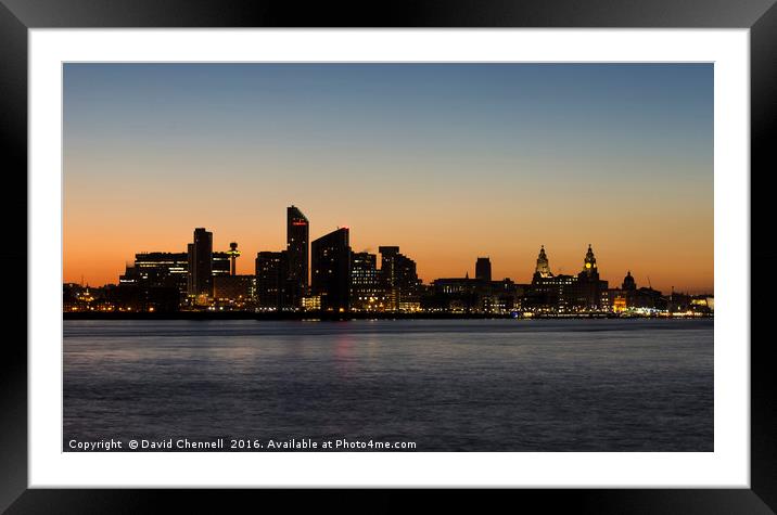 Liverpool Waterfront   Framed Mounted Print by David Chennell