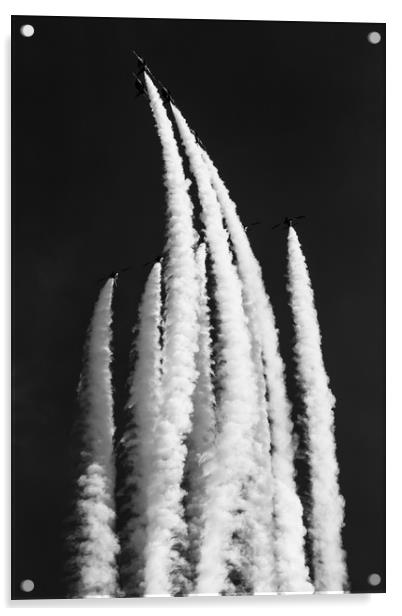 Red Arrows in Black and White Acrylic by Oxon Images