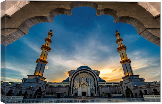 Masjid Wilayah Persekutuan Canvas Print by Ankor Light