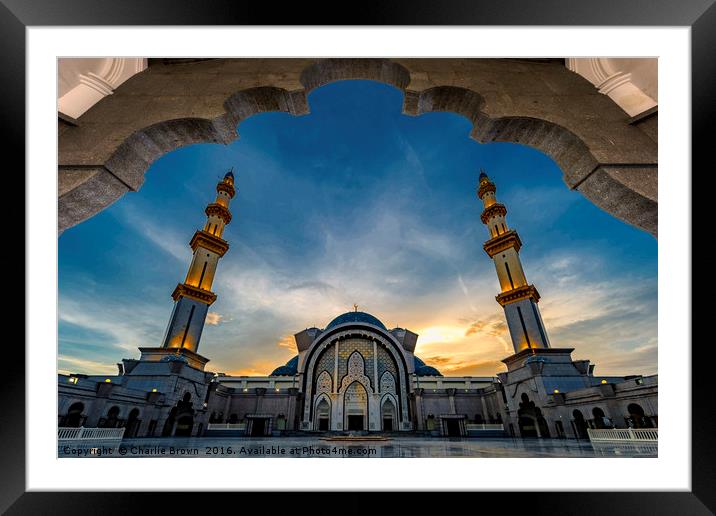 Masjid Wilayah Persekutuan Framed Mounted Print by Ankor Light